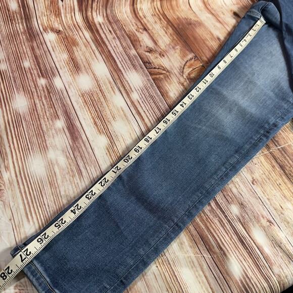 American Eagle SUPER HIGH RISE JEGGING Sz 6 Short Blue Jeans Denim Pants 26x27.5 - Picture 8 of 11